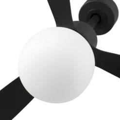 Deckenventilator Amelia Ball LED-Leuchte, schwarz