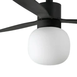 Deckenventilator Amelia Ball LED-Leuchte, schwarz