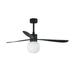 Deckenventilator Amelia Ball LED-Leuchte, schwarz