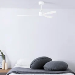 Deckenventilator Amelia, DC-Motor, 3 Flügel, weiß