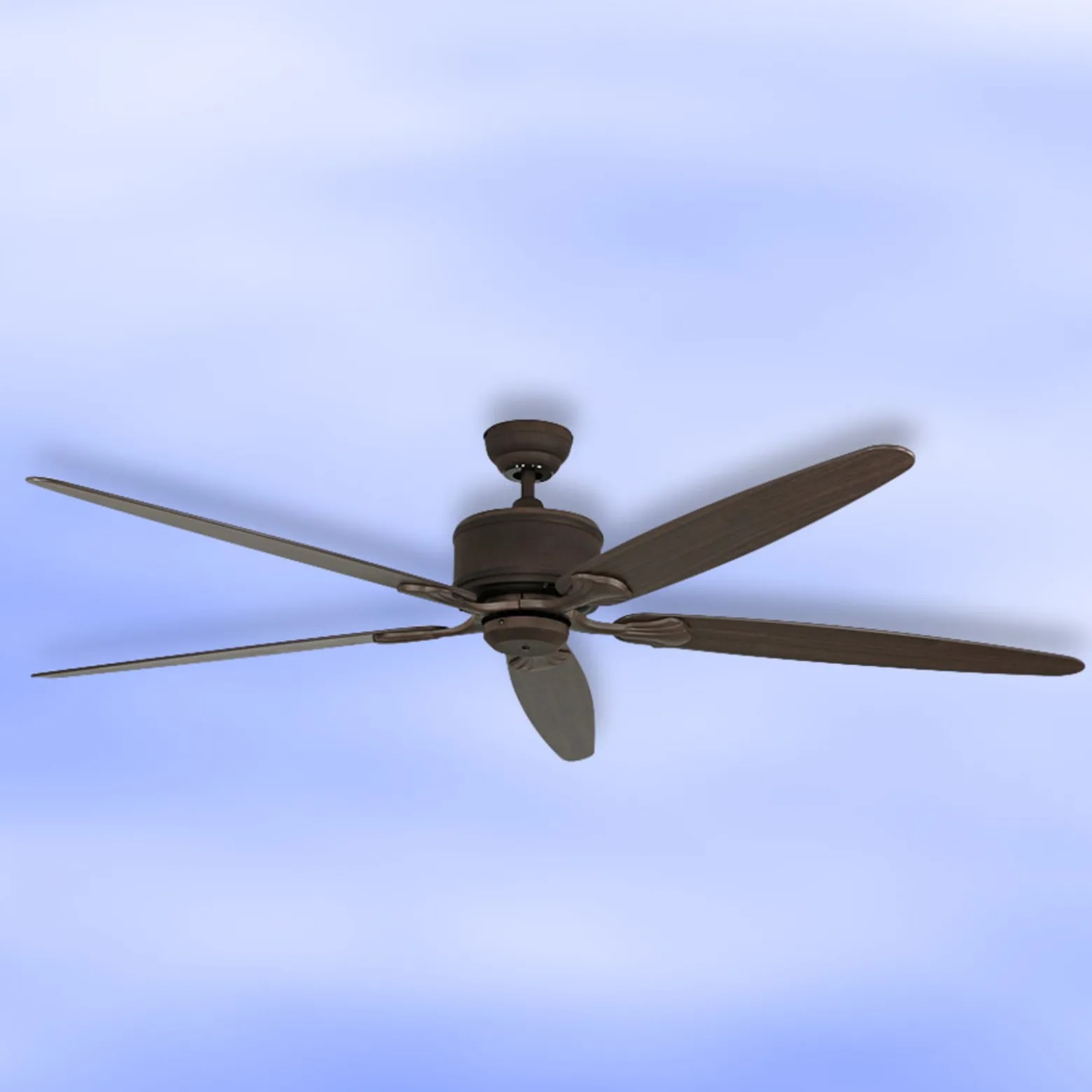 Deckenventilator ECO ELEMENTS, nussbaum/braun Ø 180 cm leise