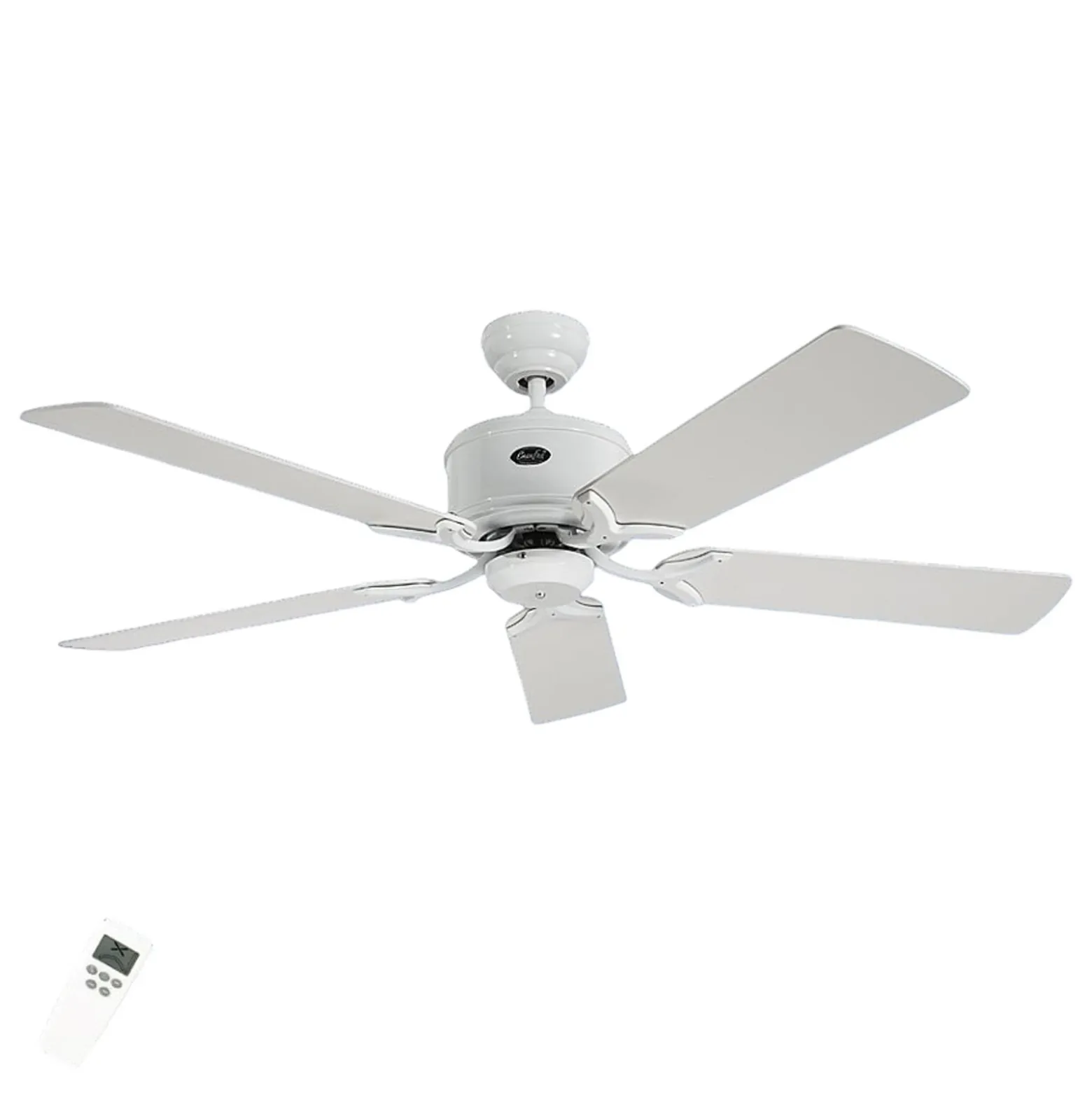 Deckenventilator ECO ELEMENTS, weiß/grau, Ø 132 cm, leise