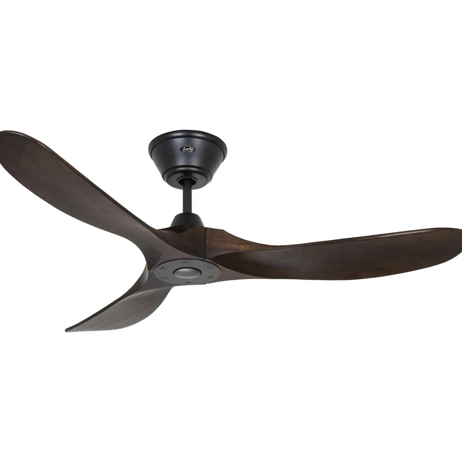 Deckenventilator ECO GENUINO schwarz/nussbaum Ø 122 cm leise