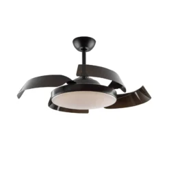 Deckenventilator Enzo mit LED dimmbar, CCT schwarz