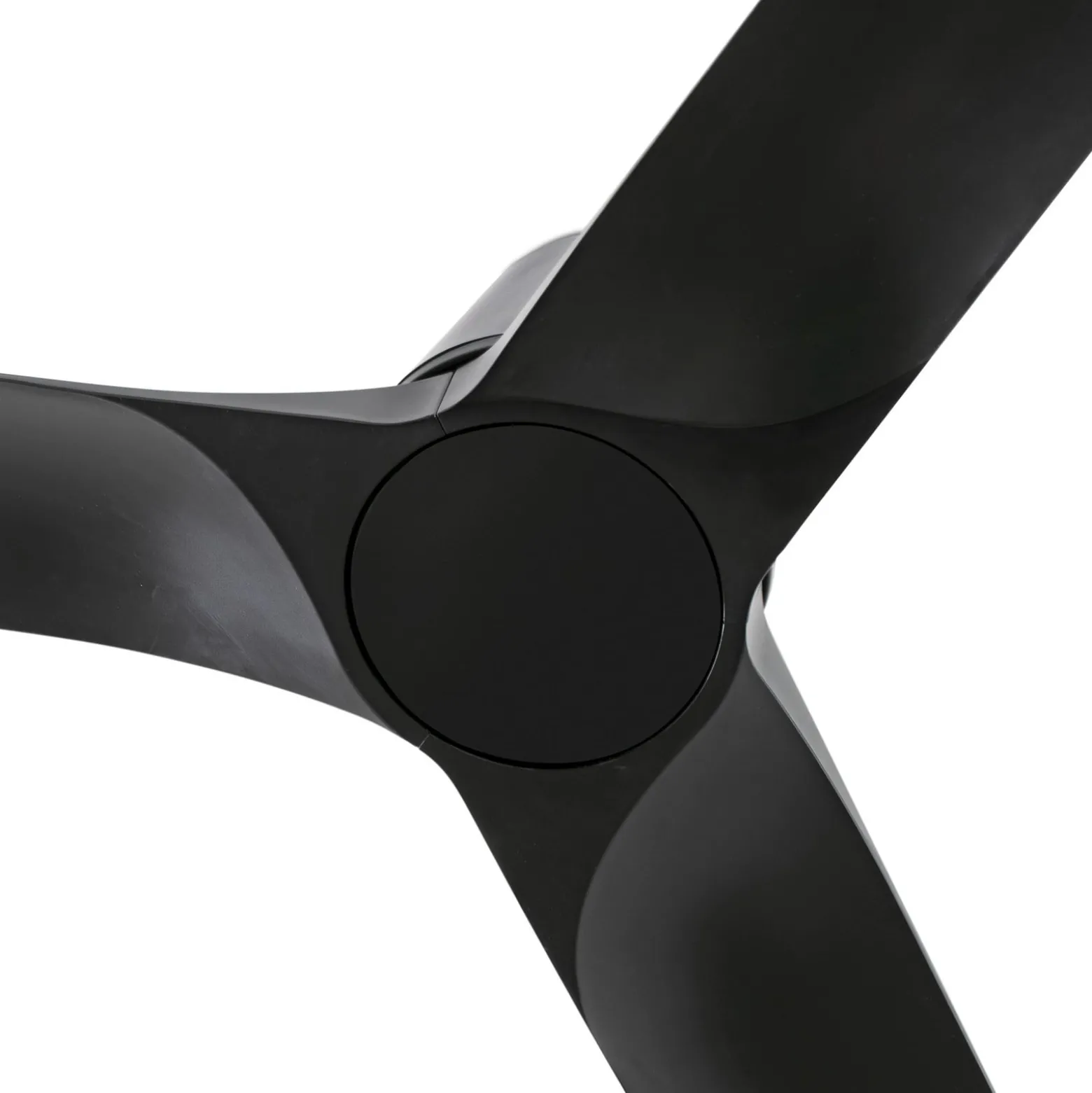 Deckenventilator Hey S, schwarz, DC-Motor, leise, Ø 90 cm