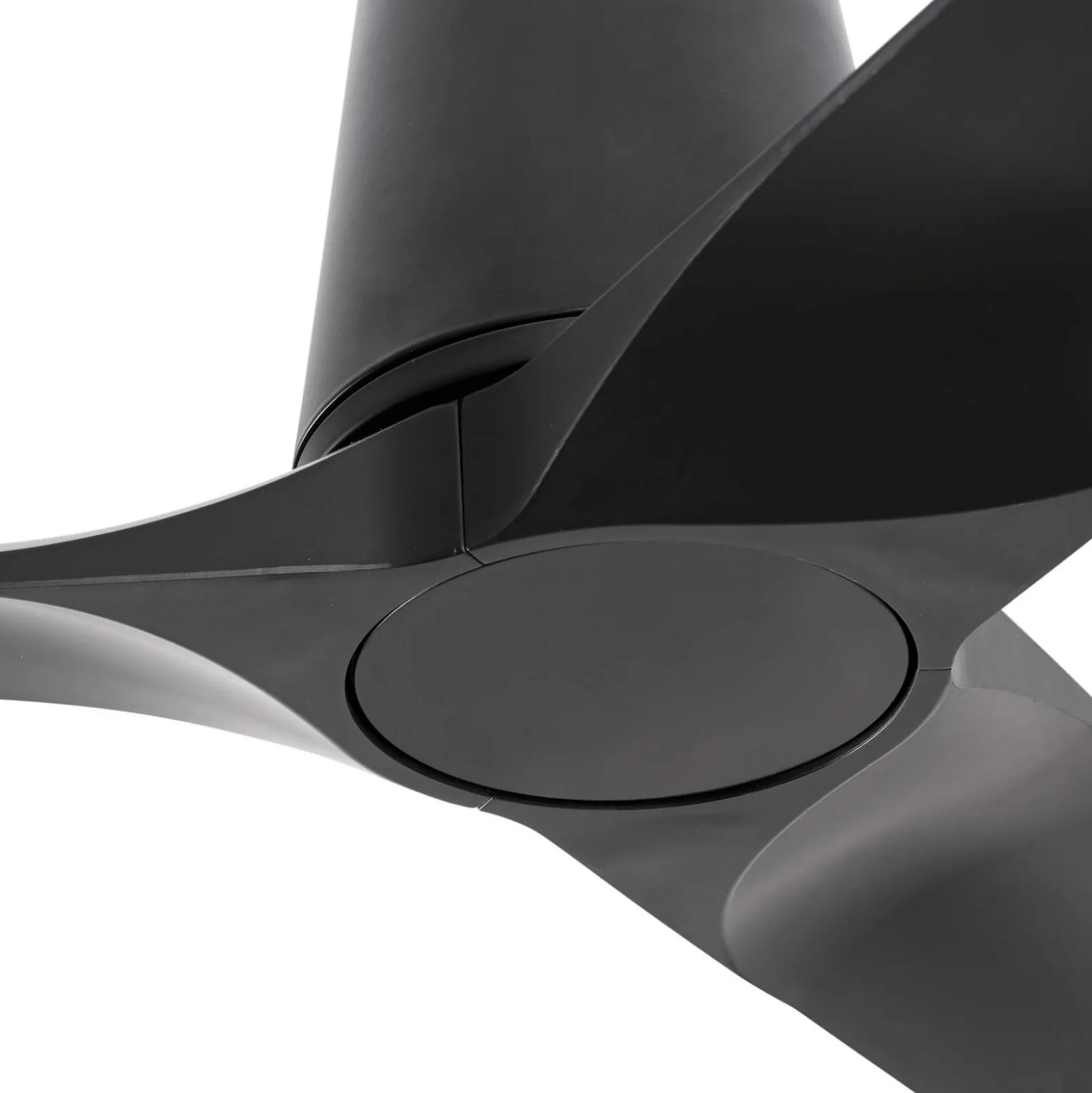 Deckenventilator Hey S, schwarz, DC-Motor, leise, Ø 90 cm
