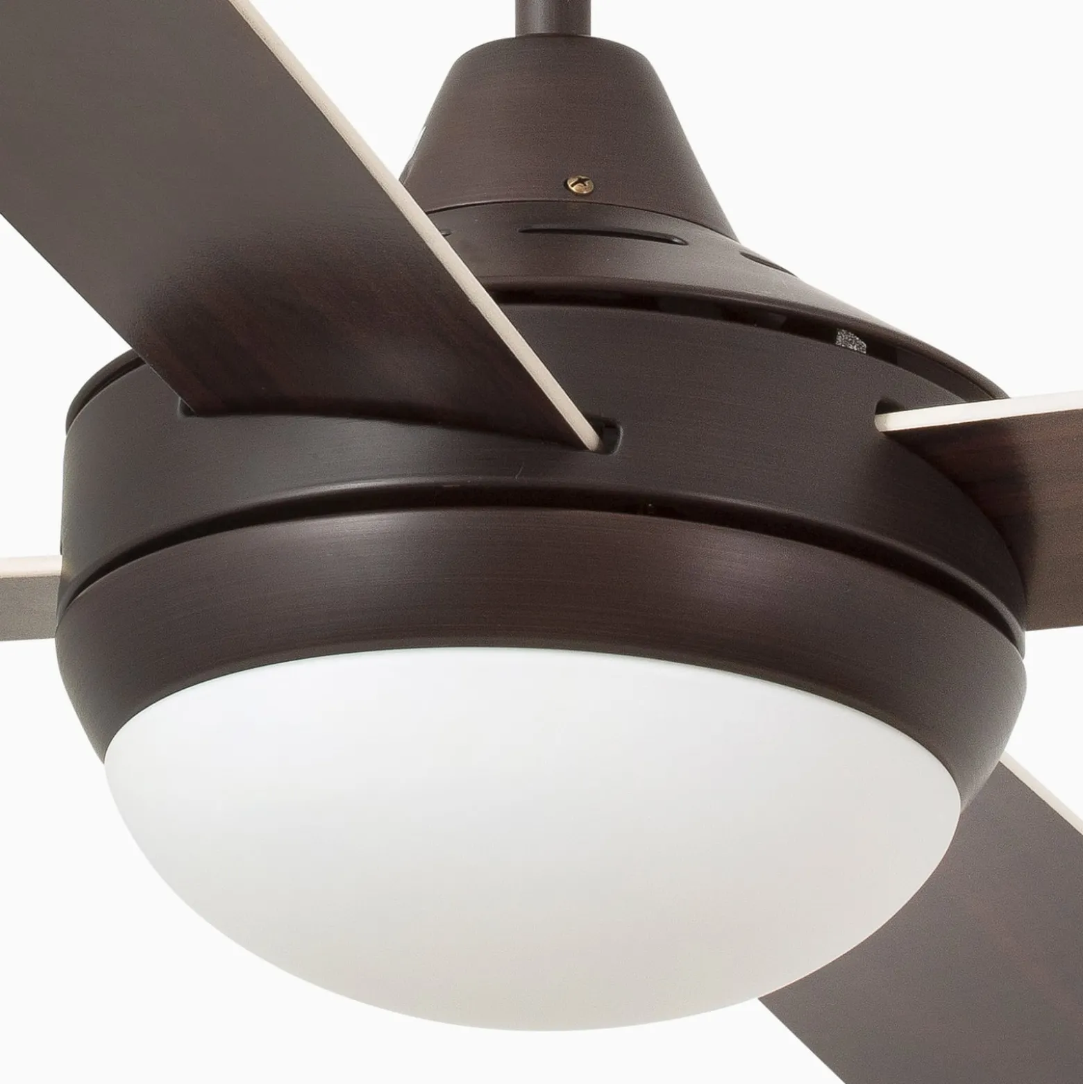 Deckenventilator Icaria L mit Licht braun/mahagoni
