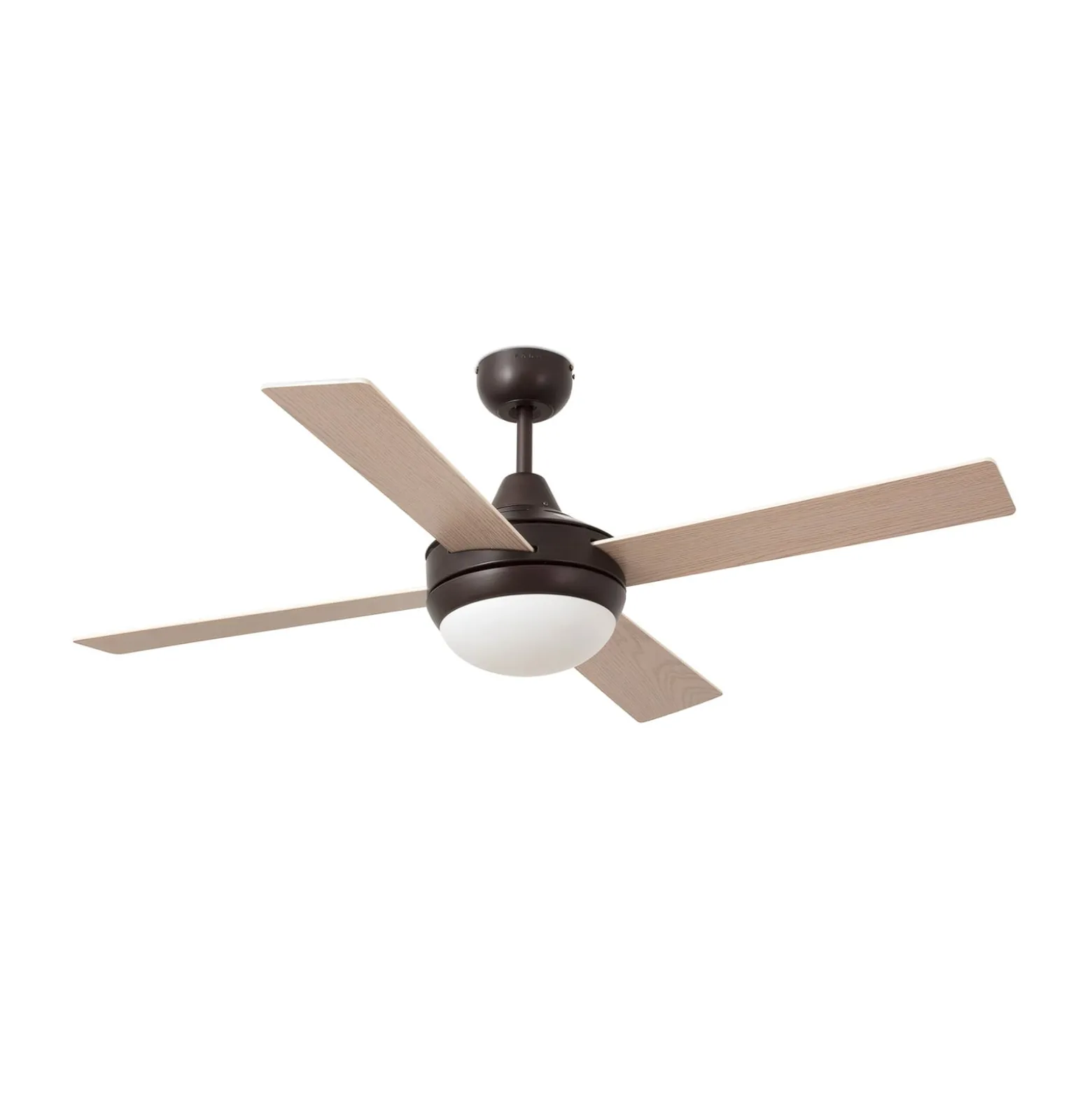 Deckenventilator Icaria L mit Licht braun/mahagoni