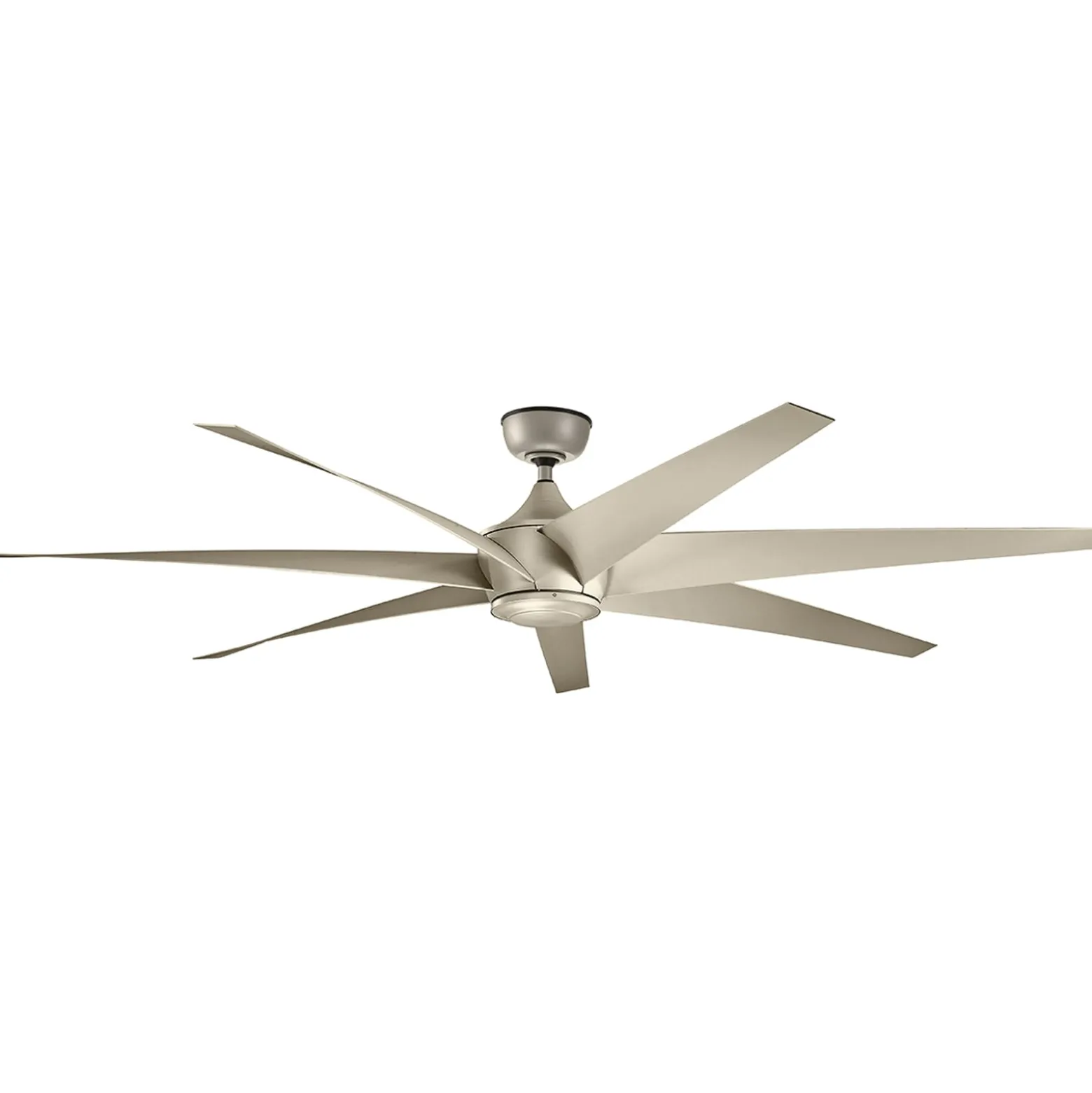 Deckenventilator Lehr, IP44, silber antik, Ø 203 cm