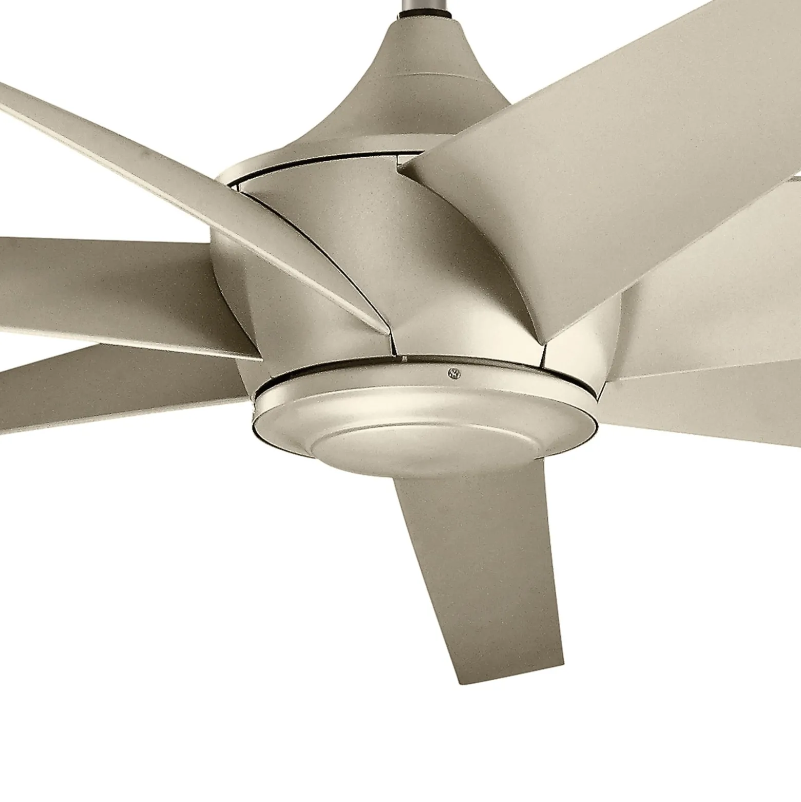 Deckenventilator Lehr, IP44, silber antik, Ø 203 cm