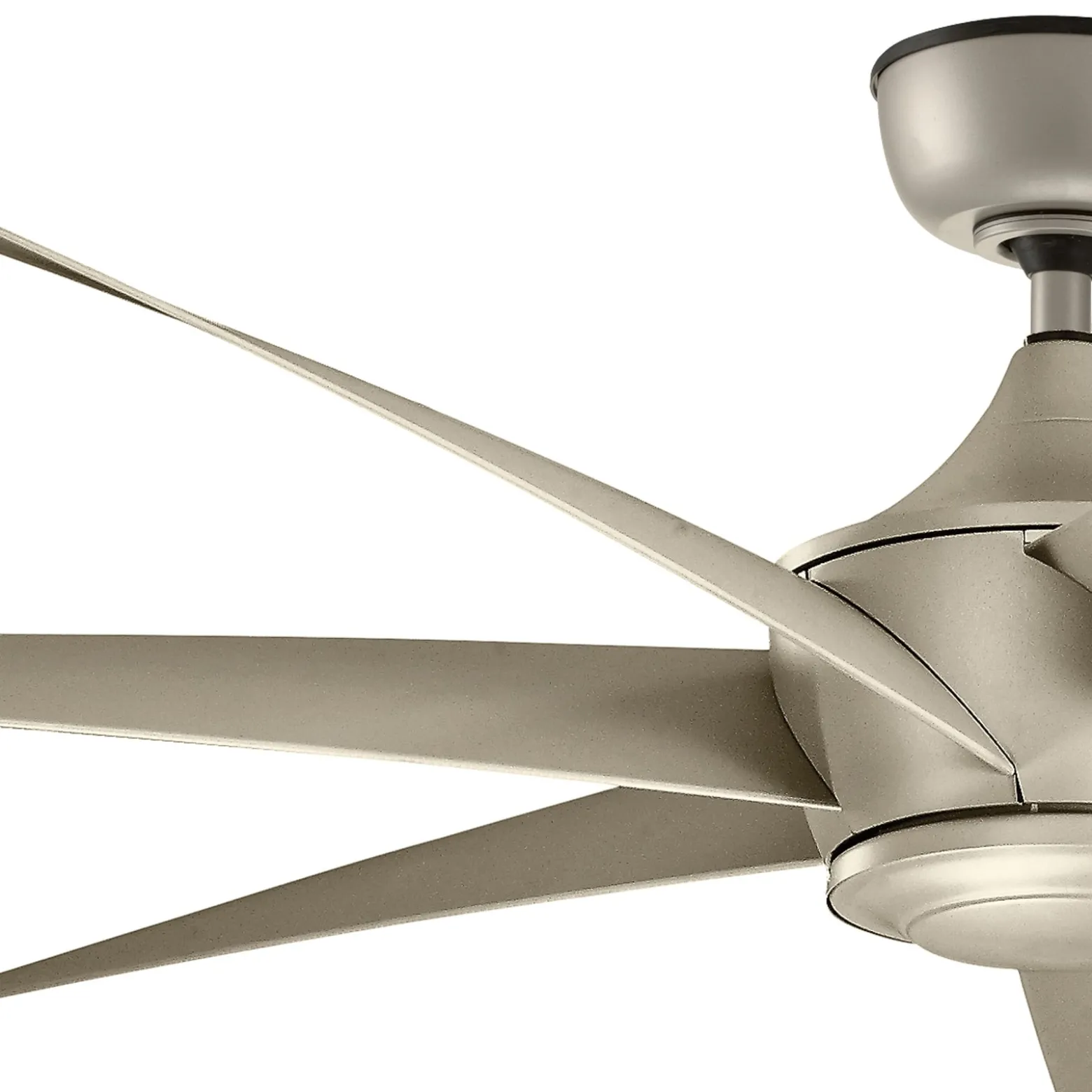 Deckenventilator Lehr, IP44, silber antik, Ø 203 cm