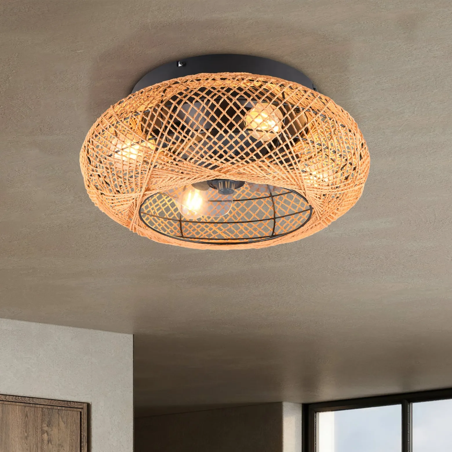 Deckenventilator Lillesand mit Licht, leise, Ø 50 cm, FB
