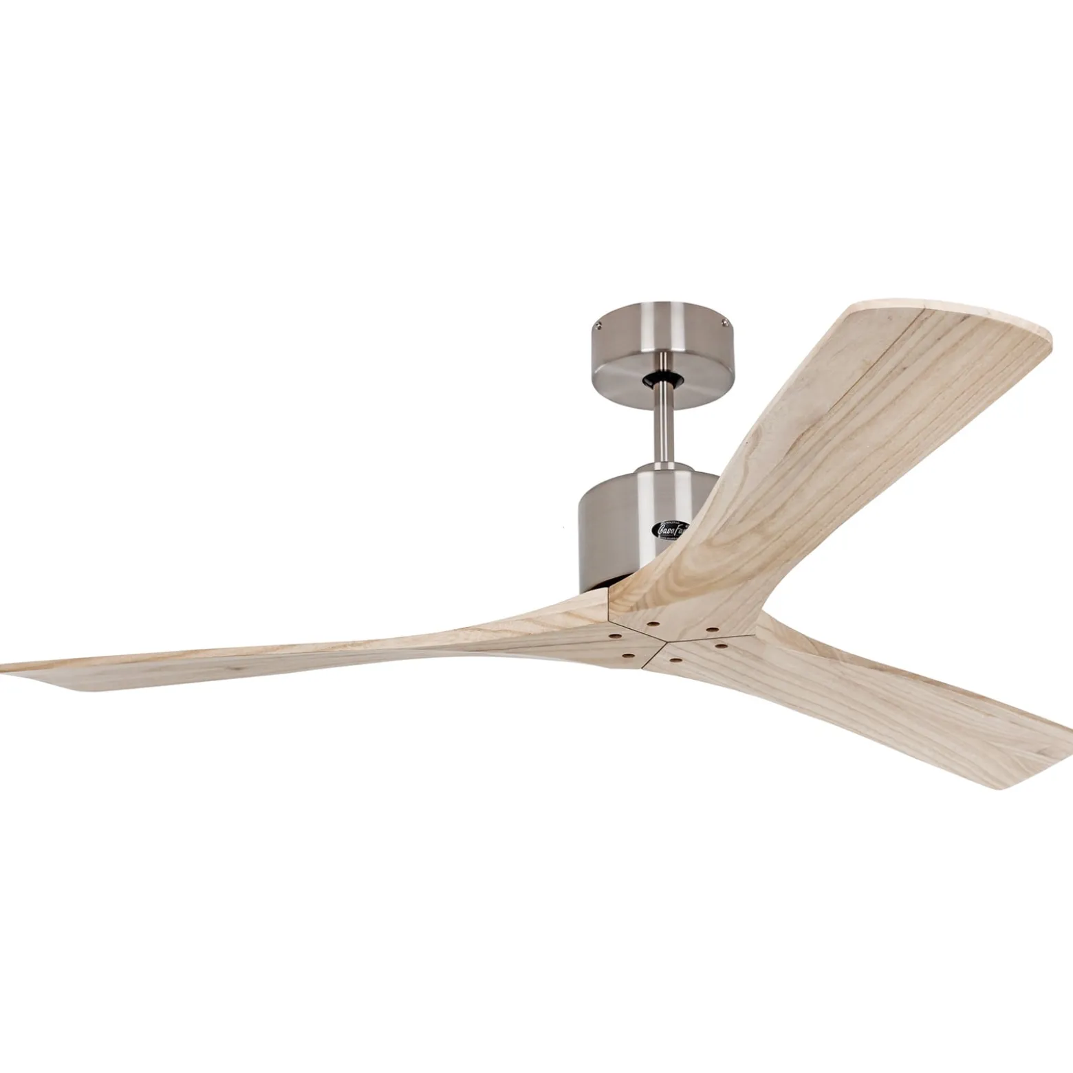 Deckenventilator Macau, chrom/holz hell, Fernbedienung