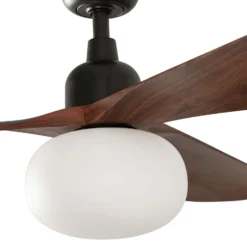 Deckenventilator mit Licht Outwood, braun, DC, leise, Ø150cm