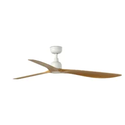 Deckenventilator Outwood, braun, DC, leise, Ø 150 cm, IP44