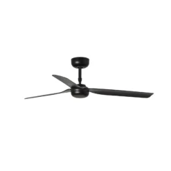 Deckenventilator Punt M, schwarz, DC, leise, 130 cm, Remote