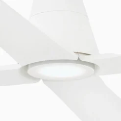 Deckenventilator Typhoon M LED-Leuchte IP44 weiß