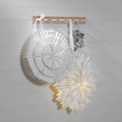 Dekostern Frost, Papier ohne Fassung Ø 50cm weiß