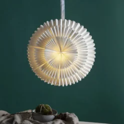 Dekostern Frost, Papier ohne Fassung Ø 50cm weiß