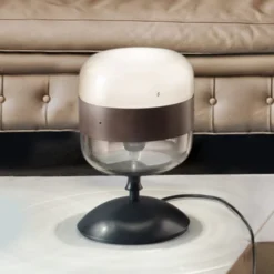 Designer-Tischlampe Futura aus Glas, 29 cm