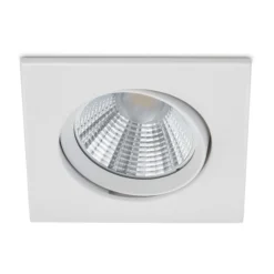 Dimmbarer LED-Einbaustrahler Pamir in mattem Weiß