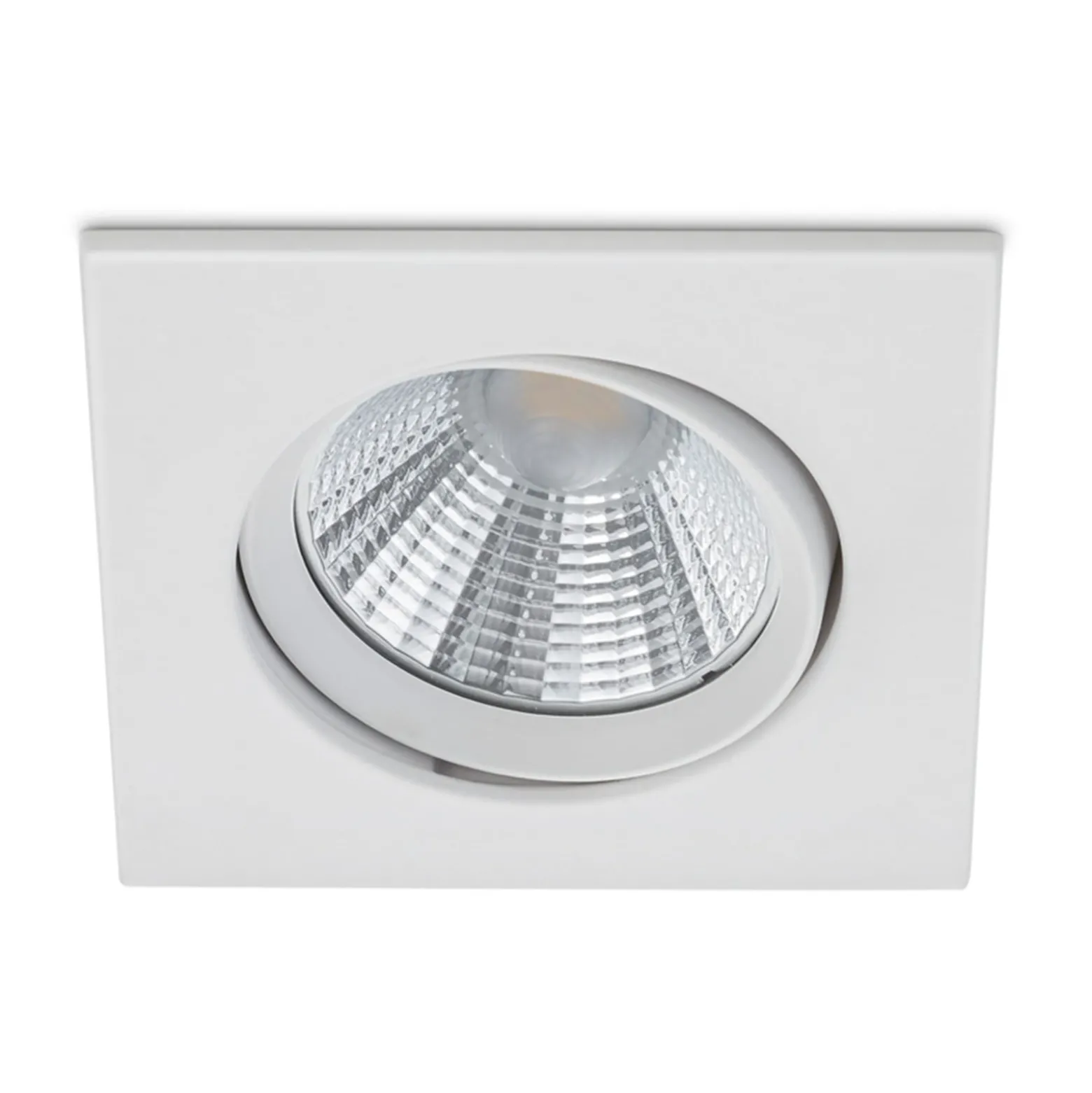 Dimmbarer LED-Einbaustrahler Pamir in mattem Weiß