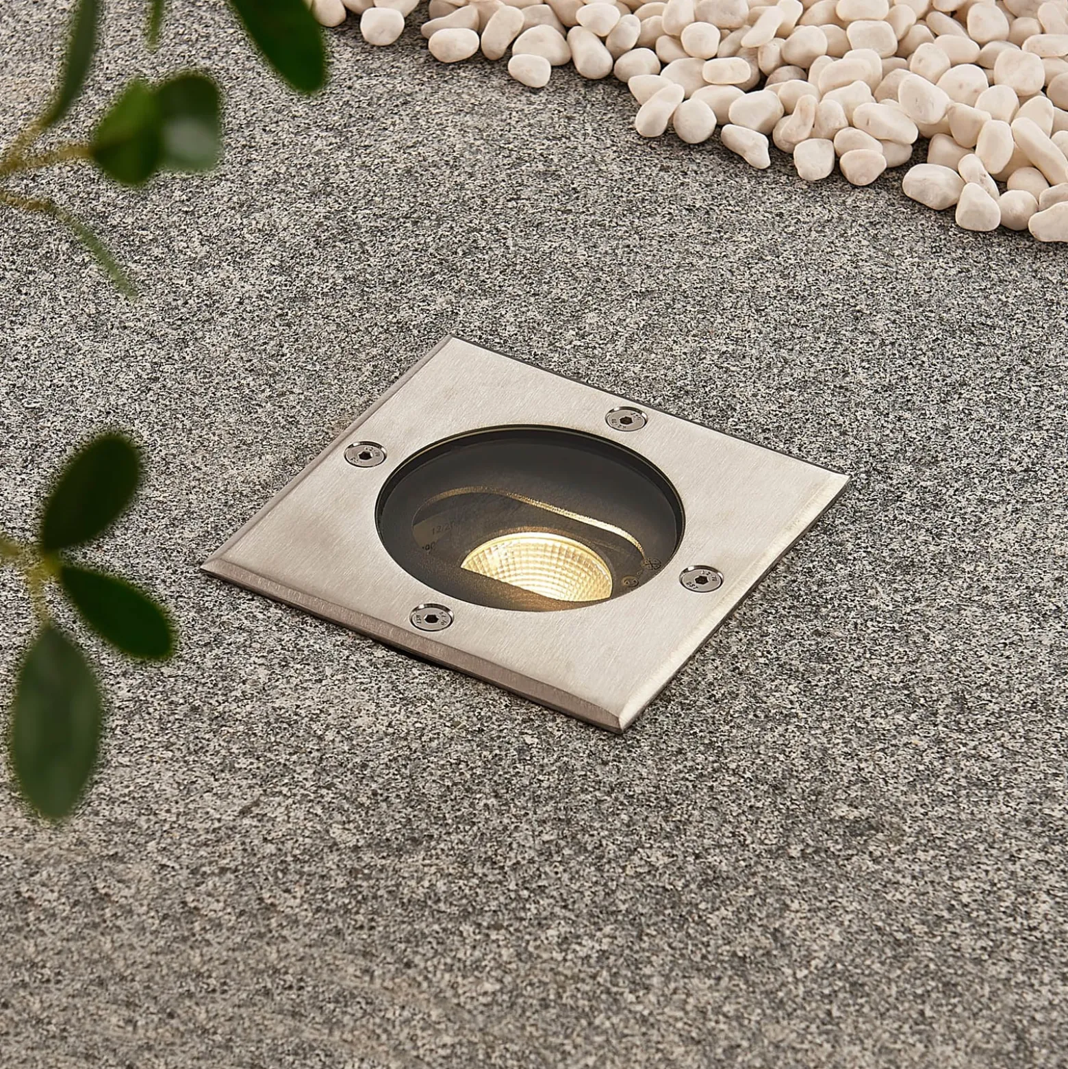 Doris - LED-Bodeneinbaustrahler, eckige Form