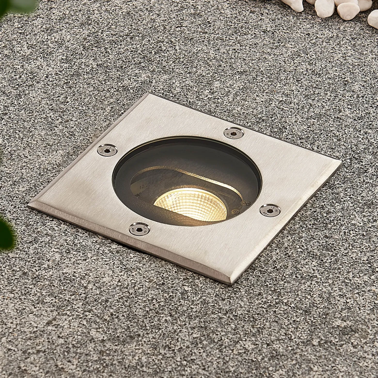 Doris - LED-Bodeneinbaustrahler, eckige Form