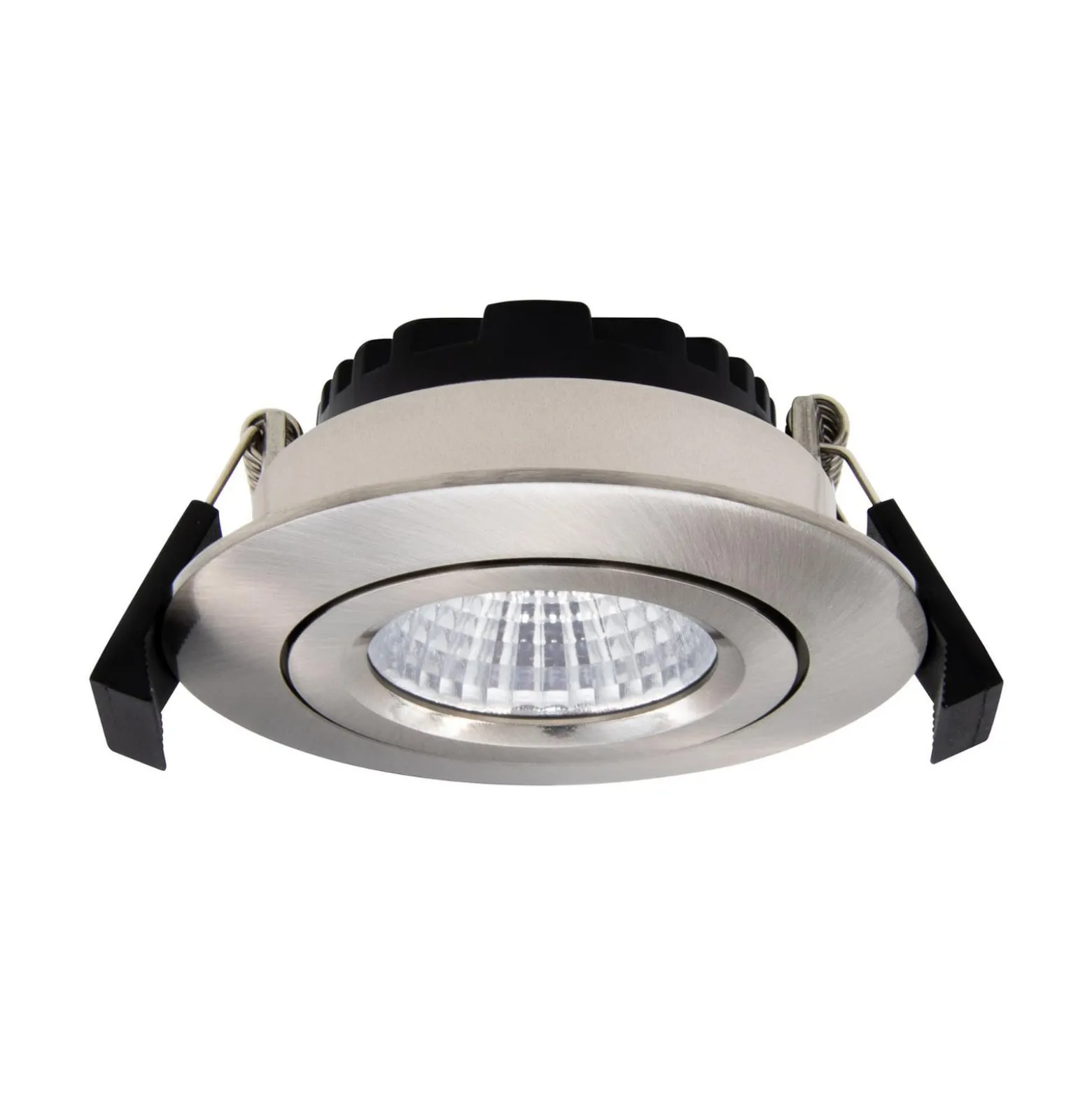 DOTLUX LED-Deckeneinbaulampe CIRCLEminidim edelstahl Ø 8,5cm