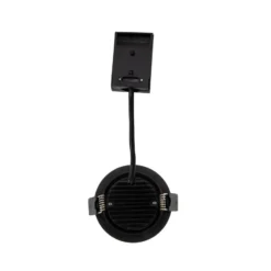 DOTLUX LED-Deckeneinbaulampe CIRCLEminidim, schwarz Ø 8,5 cm