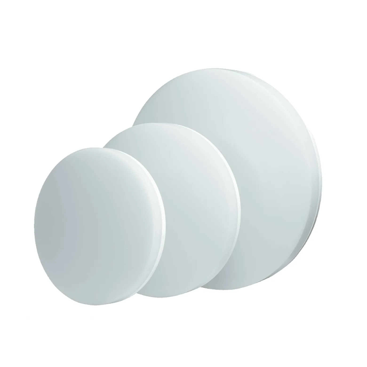 DOTLUX LED-Deckenlampe SURFACE, Ø 30 cm, weiß, PC, CCT, IP54