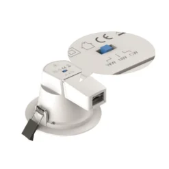 DOTLUX LED-Einbaudownlight CIRCLEugr, 25 W, Ø 22,8 cm, CCT