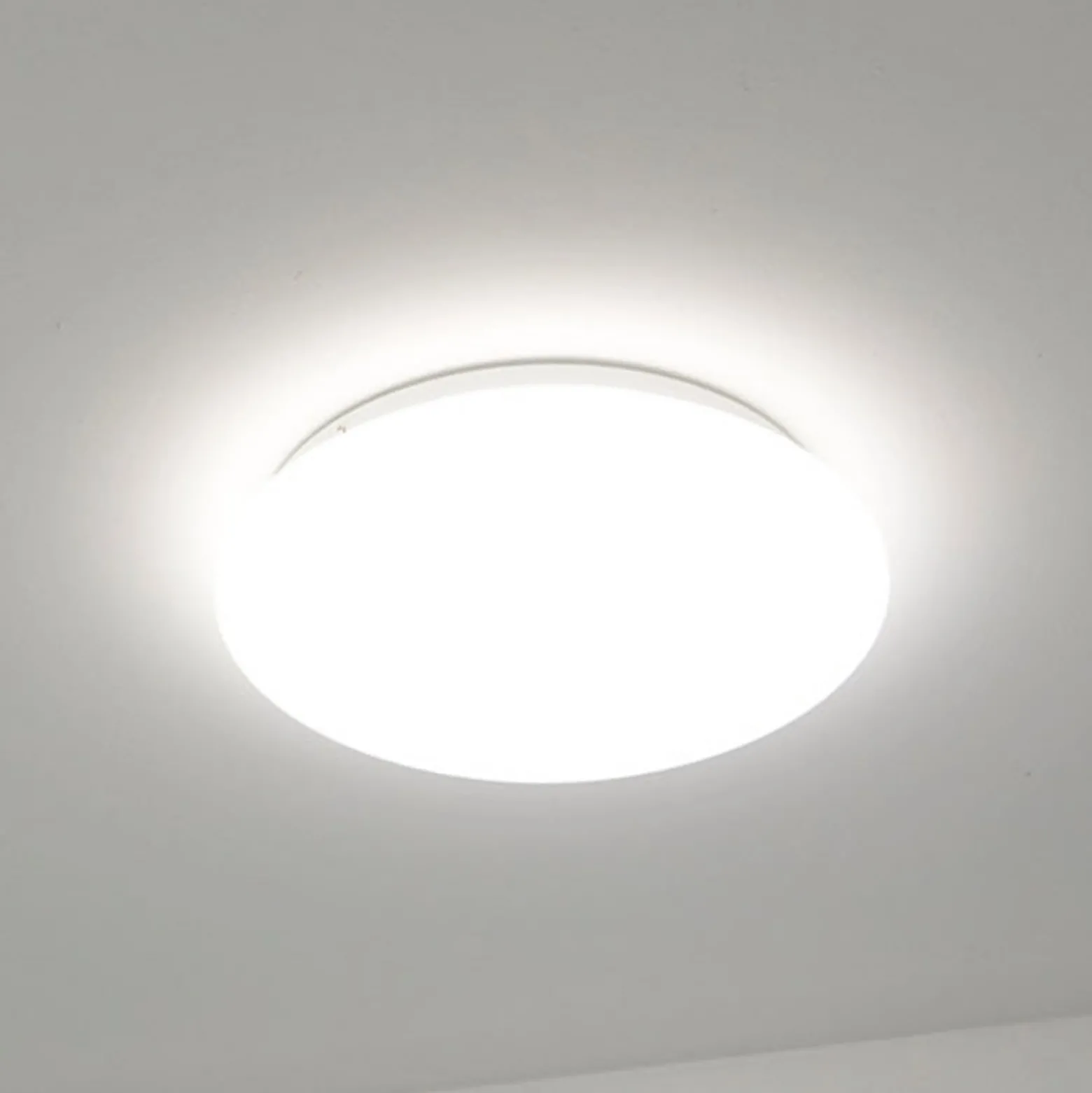 DOTLUX LED-Sensor-Deckenlampe LUNA weiß Ø 33cm PMMA CCT IP44