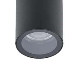 Downlight CAN, schwarz, IP44, Ø 6 cm, Metall, GU10
