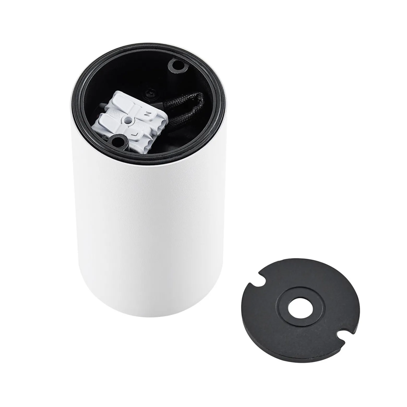 Downlight CAN, weiß, IP44, Ø 6 cm, Metall, GU10