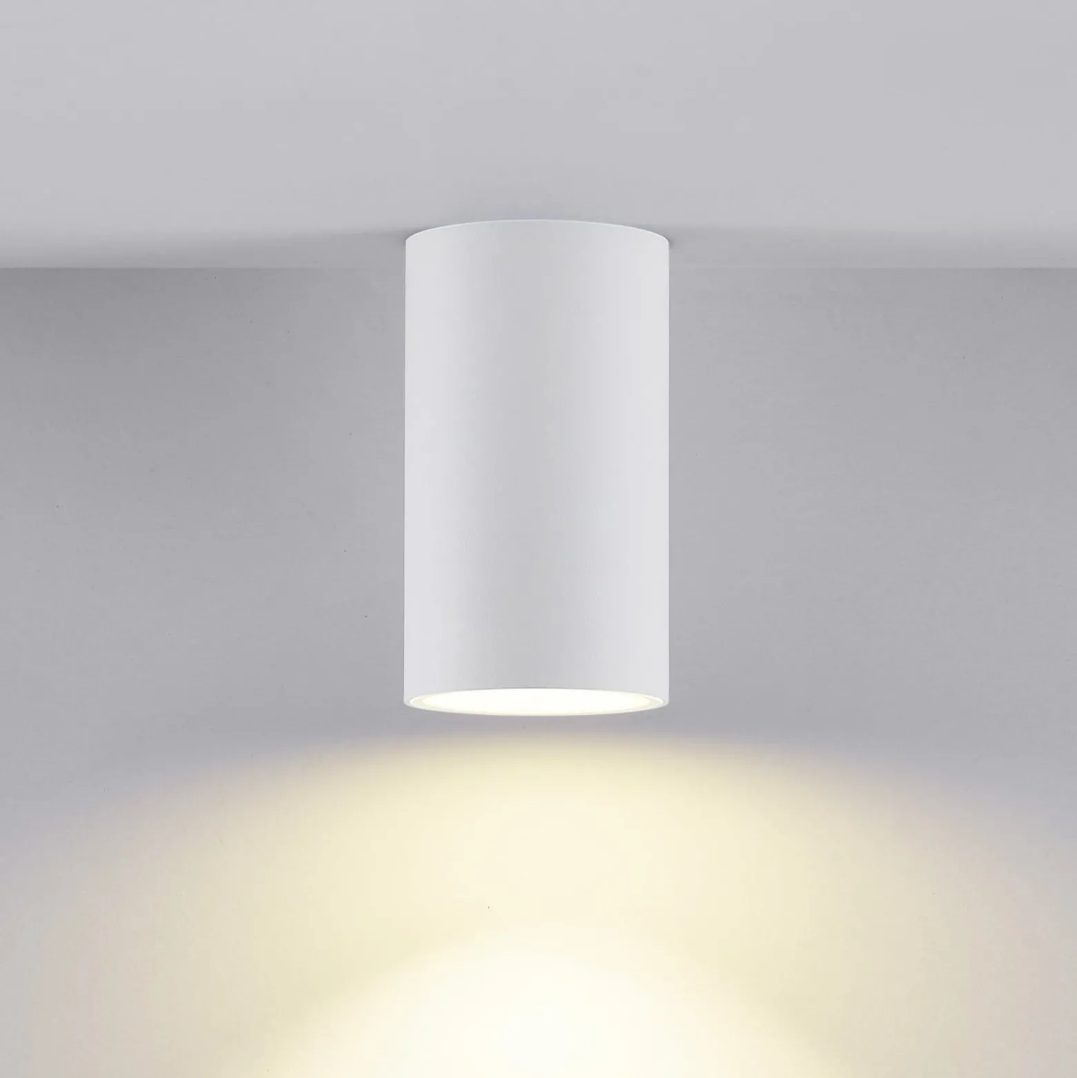 Downlight CAN, weiß, IP44, Ø 6 cm, Metall, GU10