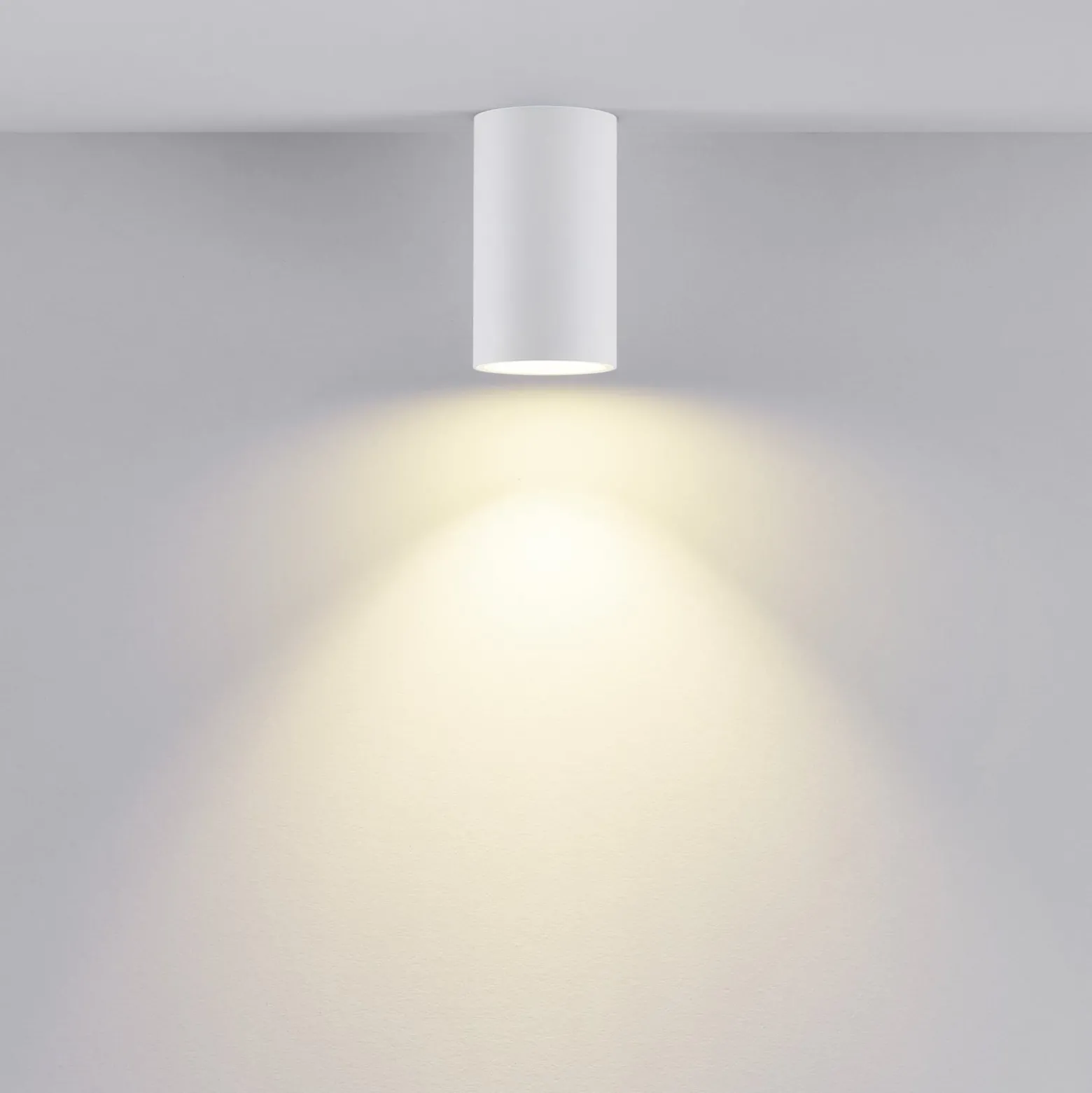 Downlight CAN, weiß, IP44, Ø 6 cm, Metall, GU10
