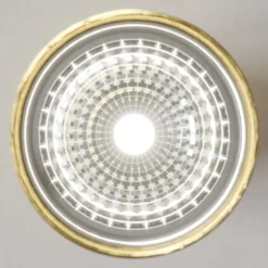 Downlight Eye S in Zylinderform, messing
