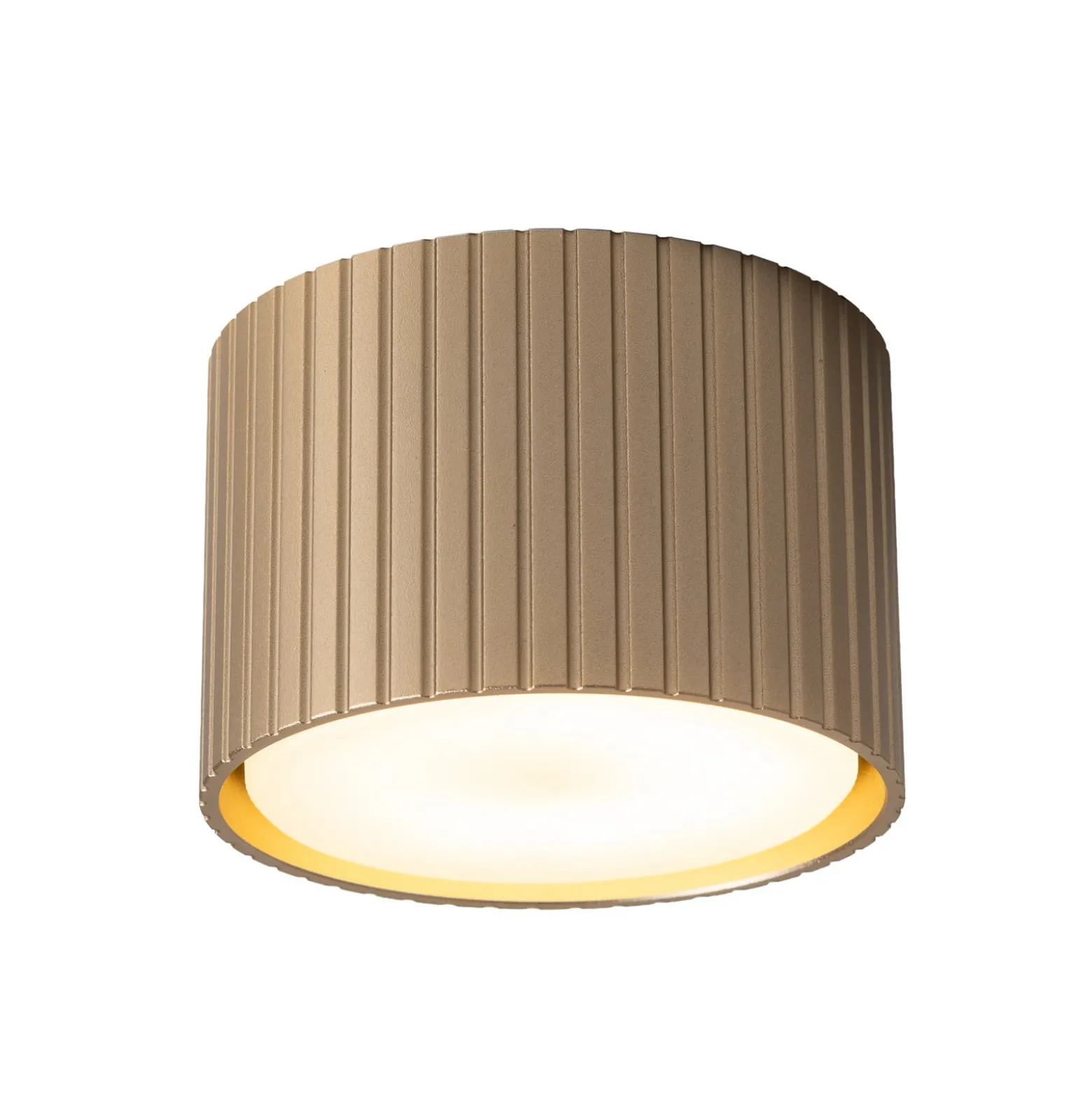 Downlight Ferro, beige, Kunststoff, 6 cm hoch, GX53