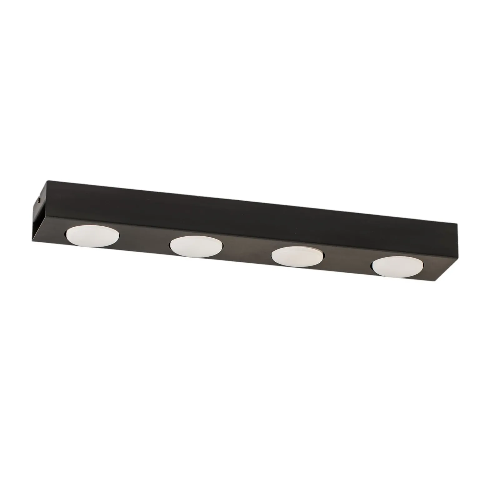 Downlight Ian in Schwarz, vierflammig