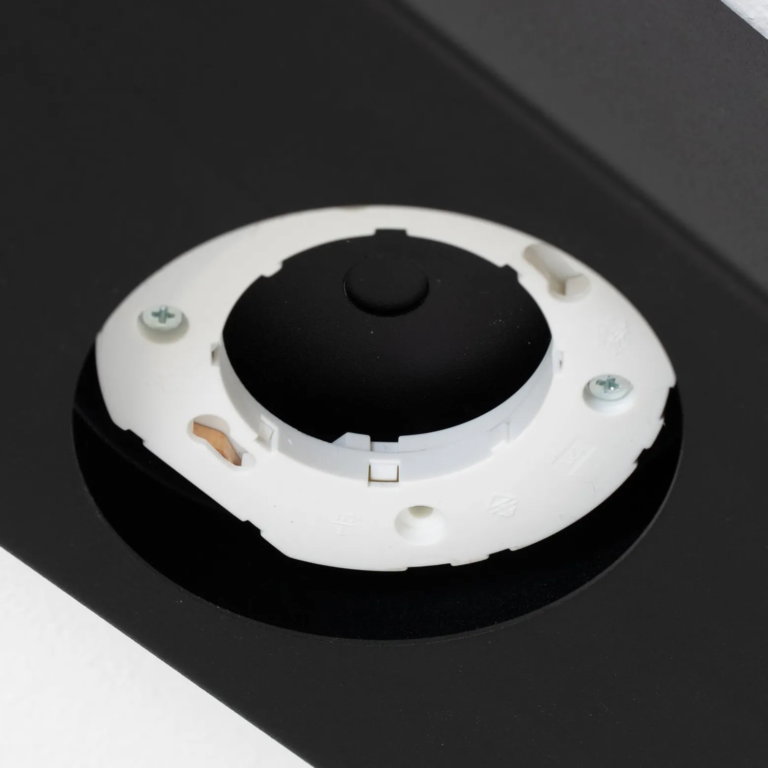 Downlight Ian in Schwarz, vierflammig