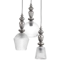 Dreiflammige Glas-Pendellampe Talisa