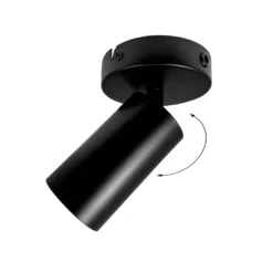 Dyberg Larsen Deckenstrahler Modern, schwarz, Länge 14 cm