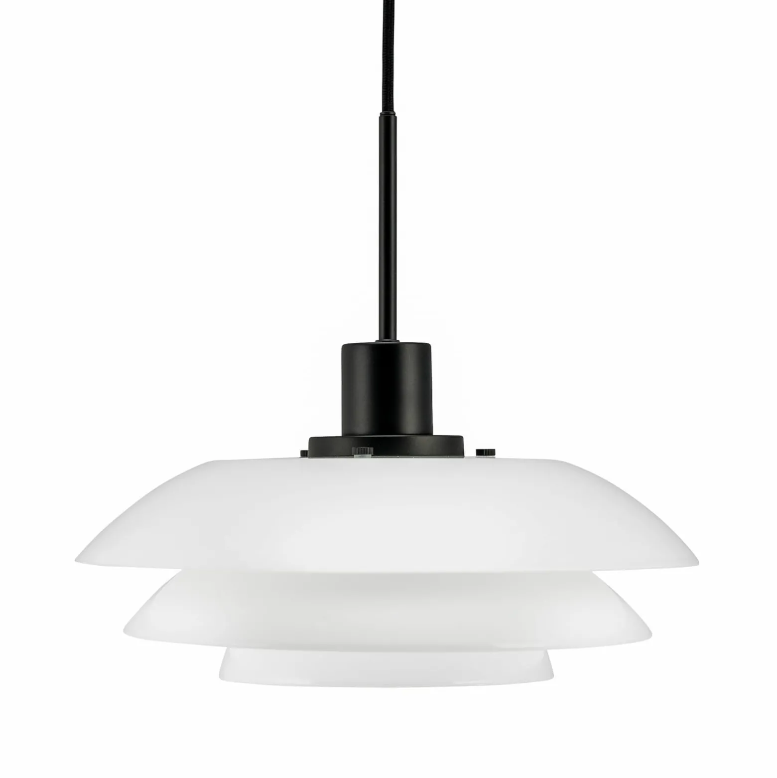 Dyberg Larsen DL31 Hängeleuchte Glasschirm schwarz