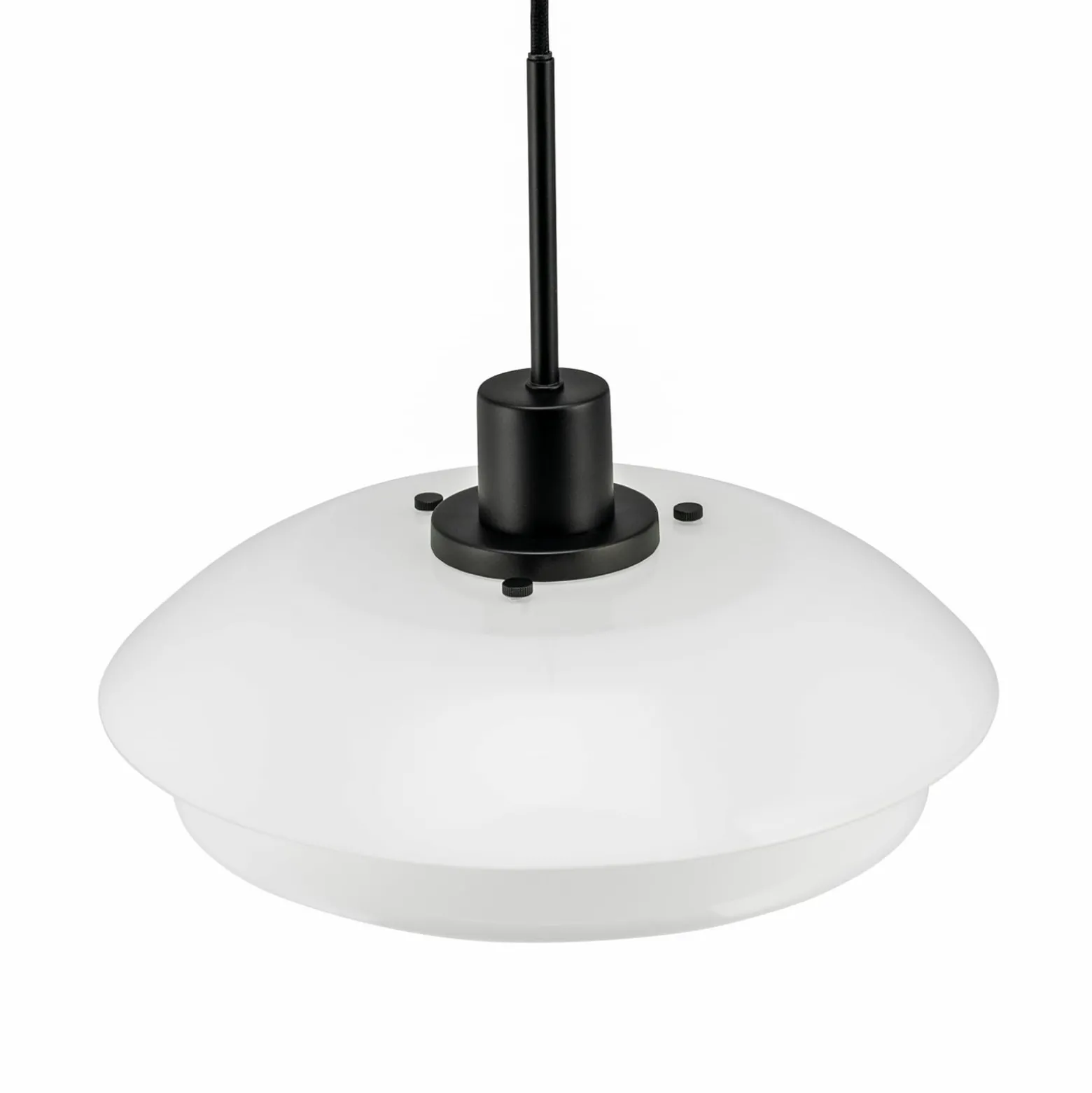 Dyberg Larsen DL31 Hängeleuchte Glasschirm schwarz