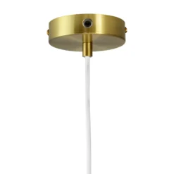 Dyberg Larsen Hängelampe Arp, messingfarben, Glas, Ø 30 cm