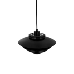 Dyberg Larsen Hängelampe Ejka mini, schwarz, Ø 30 cm, Metall