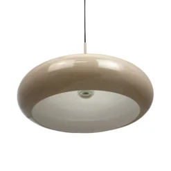 Dyberg Larsen Hängelampe Planet, milchweiß, Ø 40 cm, Metall
