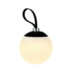 Dyberg Larsen LED-Akku-Dekolampe Odin, schwarz/weiß, IP44