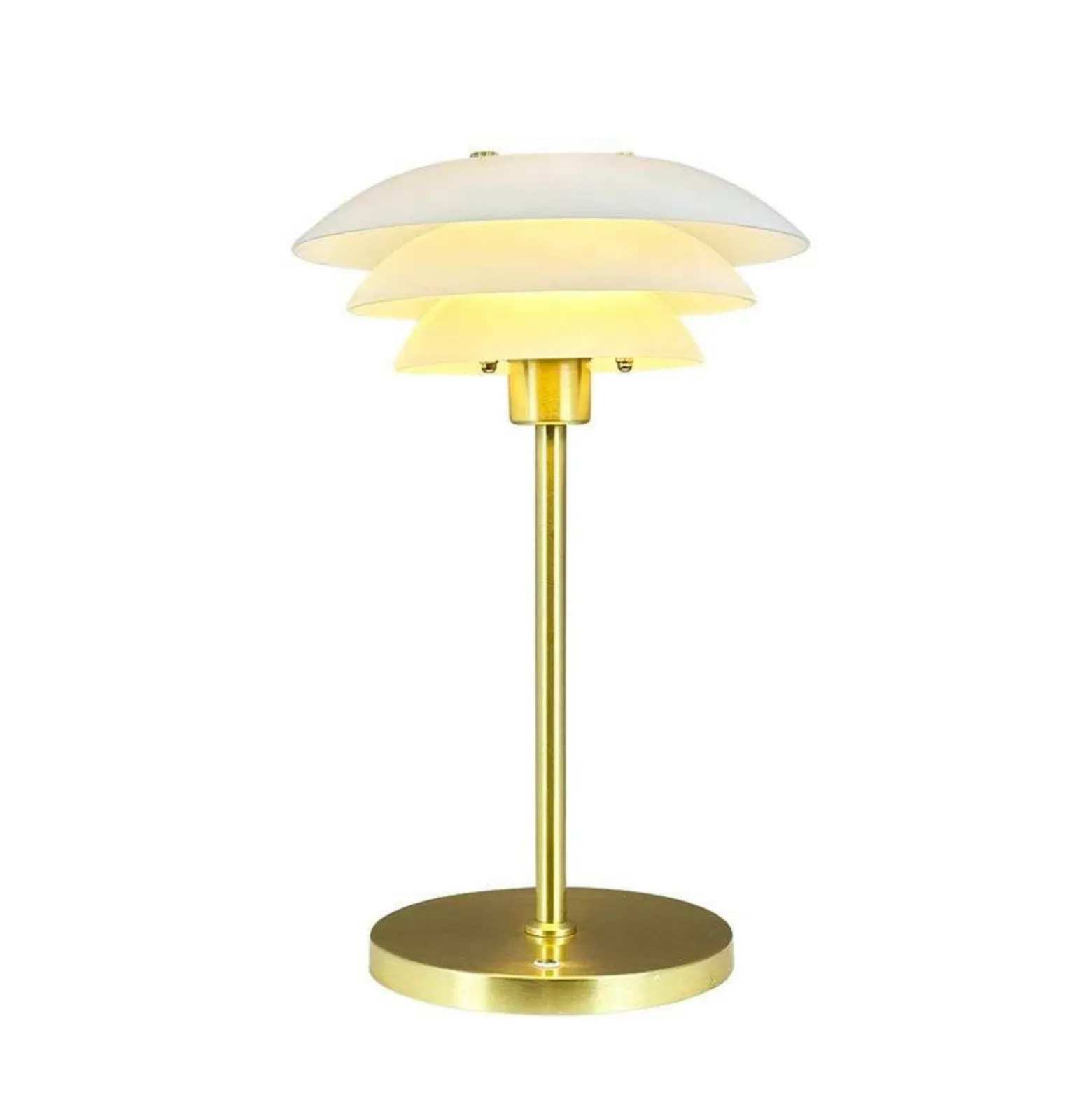 Dyberg Larsen LED-Akku-Tischlampe DL20, Höhe 30 cm, Glas